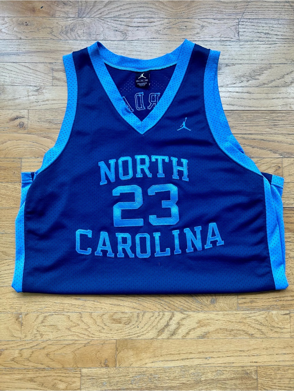 Jordan North Carolina #23 Blue Basketball Jersey